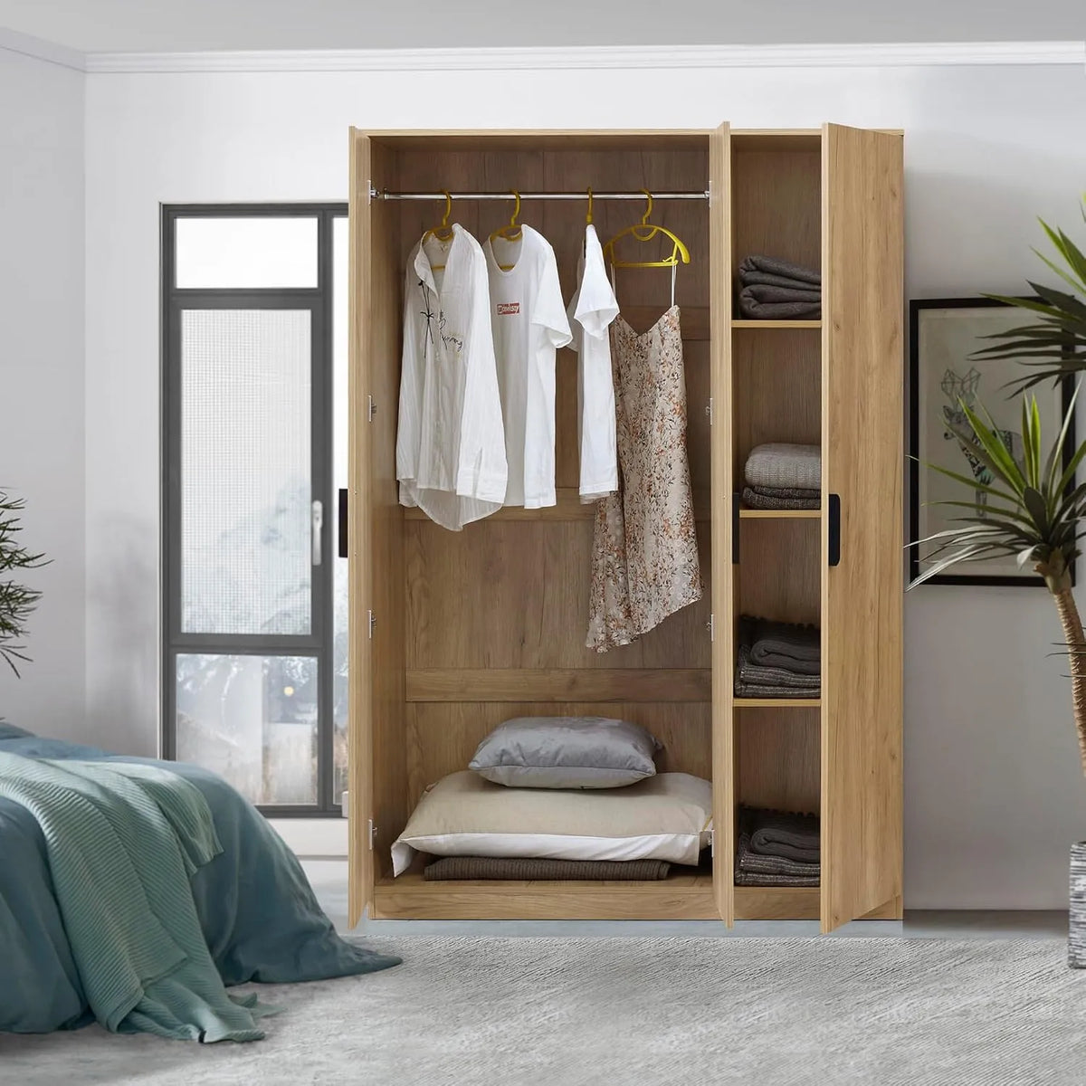 Armadio — con asta appendiabiti, con armadio, 176 × 120 × 52 cm