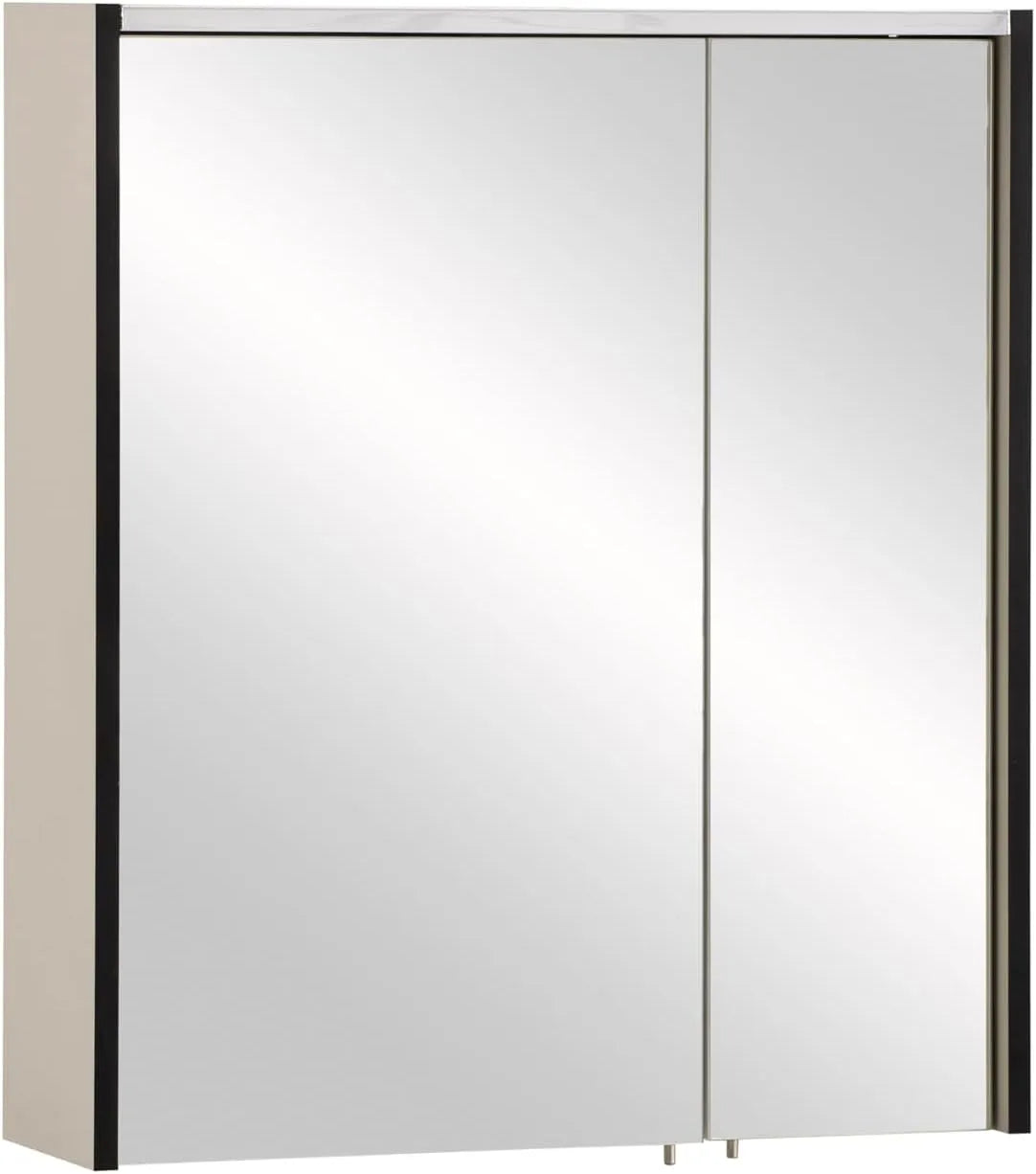 Armadietto a specchio — 63, 5 × 17, 5 × 72, 4 cm, beige