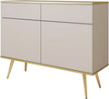 3E 3xE living.com Cassettiera e mobile con cassetti: con cassetti, 107 × 85 × 39 cm, beige