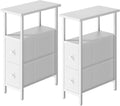 Divano: HST019W-2, rivestimento in tessuto, con cassetti, 2 Cassetti, bianco, YMYNY HST019W-2