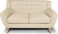 Divano: Emily, rivestimento in tessuto, 2 posti, beige