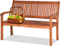 Panca da giardino e panchina da terrazza: in legno, girevole, resistente alle intemperie, 2 Posti, 126 × 63 × 91 cm, 360 kg