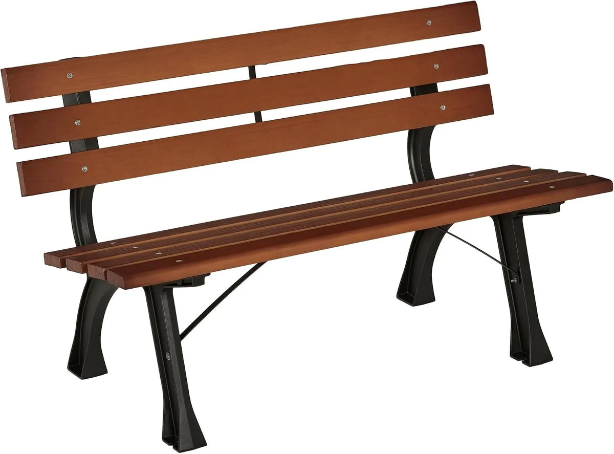 Outsunny Panca – in legno, 2 Posti, 120 × 57 × 70 cm