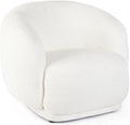 .DESIGN Poltrona e sedia imbottita TECLA in tessuto effetto bouclé bianco — rivestimento in tessuto, rivestimento bouclé