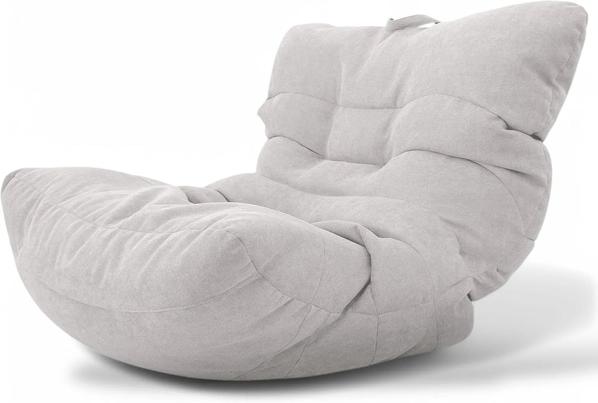 Aiire Pouf Poltrona e sedia imbottita Design in Cotone — con cuscini, per gaming, grigio