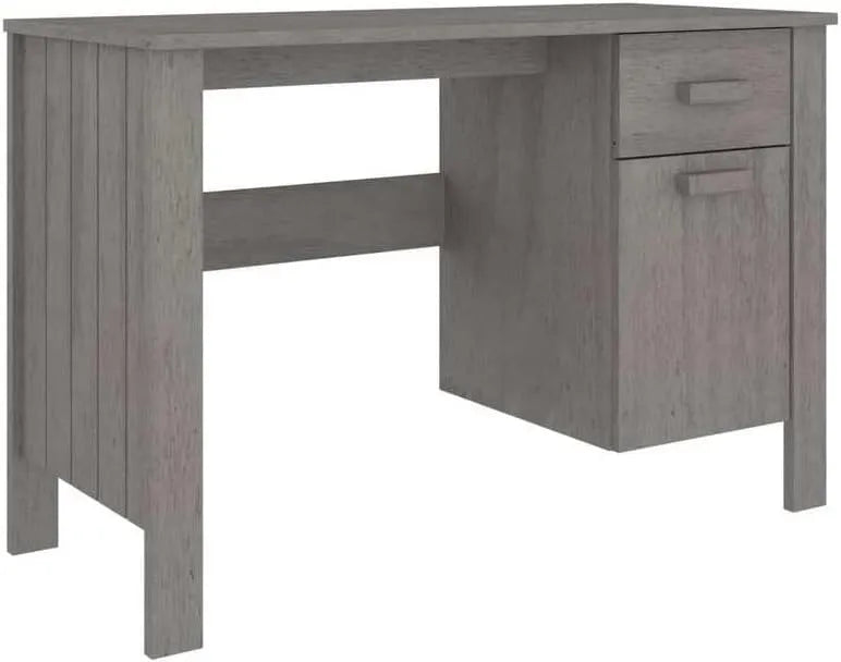 Scrivania e tavolo per computer — MDF, in legno, 113 × 50 × 75 cm, grigio