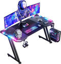 Cuffie – per gaming, display LED, 140 × 60 cm, nero