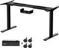 Scrivania e tavolo per computer – regolabile, 120 cm, nero