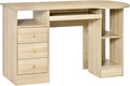 HOMCOM Scrivania e tavolo per computer — in legno, con cassetti